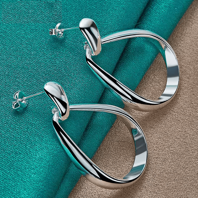 Pendientes Colgantes en forma de gota - Plata 925