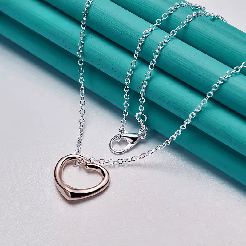 Collar con Colgante de Corazón - Plata 925