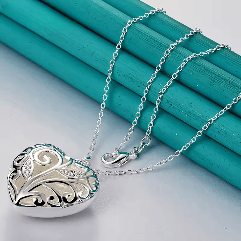 Collar con Dije de Corazón y Circonita AAA - Plata 925