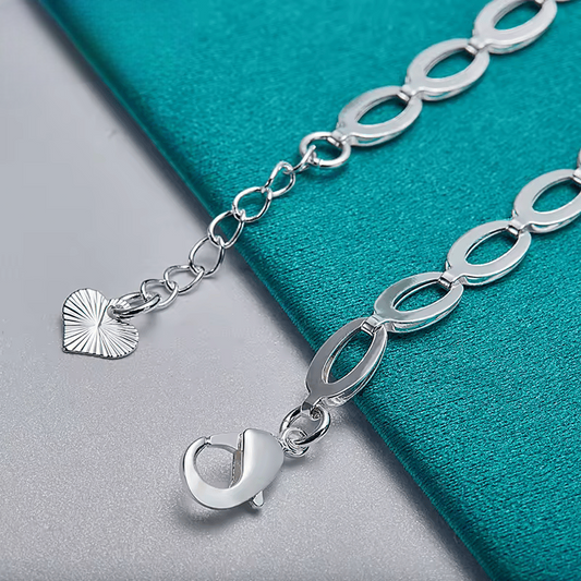Pulsera con Dijes de Árbol y Corazón - Plata 925