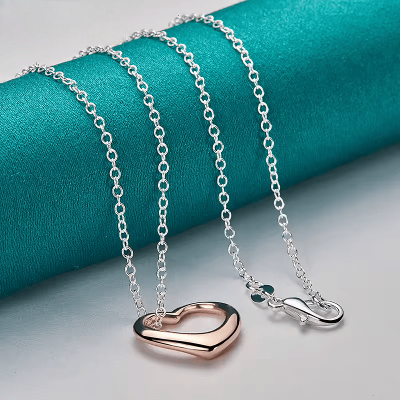Collar con Colgante de Corazón - Plata 925